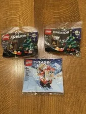 Lego Creater Christmas Holiday Trees & Santa Lot Of 3 New Sealed