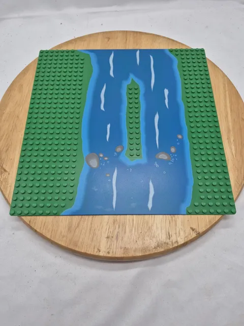 LEGO River Base Plate 32x32 Green Blue