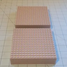 LEGO Light Bluish Gray 16x16 5"x5" Baseplates Bulk Lot Qty 12 Base Plate