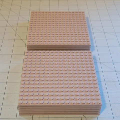 LEGO Light Bluish Gray 16x16 5"x5" Baseplates Bulk Lot Qty 12 Base Plate