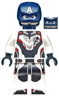 LEGO® Minifigure Super Heroes sh0560 Captain America White Jumpsuit Helmet