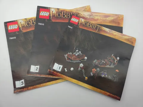 LEGO 79010 LOTR: The Goblin King Battle Instruction Manuals 1,2,3 - Complete!