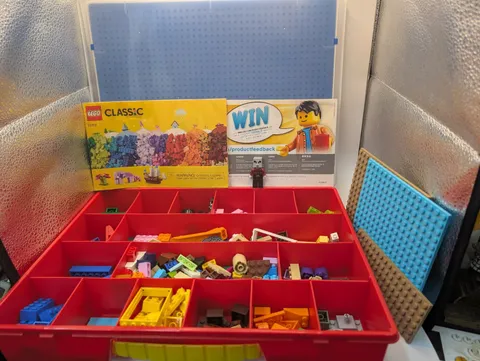 LEGO Classic 11717 Partial Set w/ BlockTech Storage Case Baseplates & Pieces