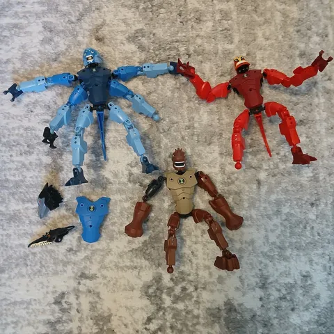 Lego Ben 10 Alien Force pieces, parts for Spidermonkey, Humungousaur, Jet Ray