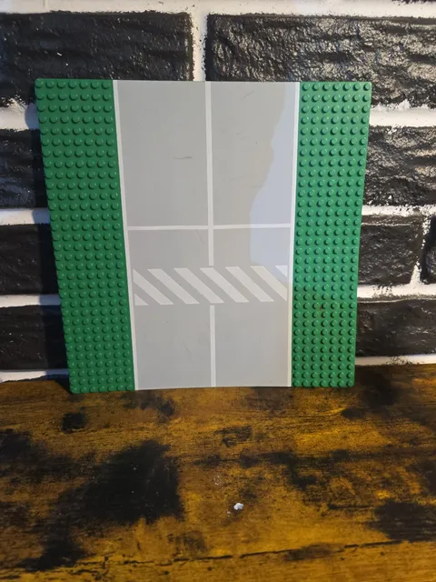 Lego Town Green Baseplate Road 32 x 32 Straight Crosswalk 2358p02 City 6551 6339