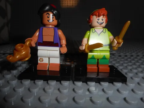 LEGO Disney Minifigure Series 1, #71012, Aladdin w Lamp dis004 Peter Pan dis015