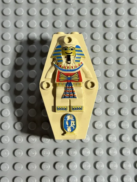 LEGO Egyptian Sarcophagus Lid and coffin Tan From 5988 King Tut Egypt Mummy