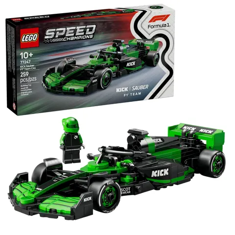 Lego Speed Champions KICK Sauber F1 Team C44 Race Car 77247 ***New Sealed Set