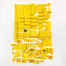 Lego Bricks Yellow Lot of 125 with Specialty pieces Replacement Parts