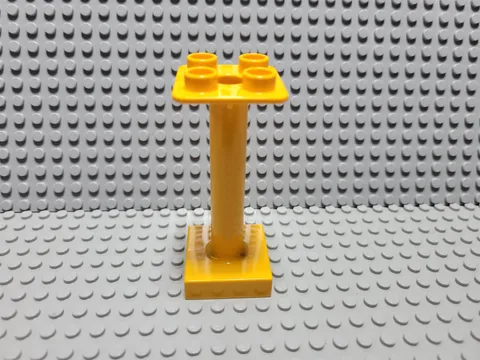 LEGO Duplo Bright Orange 2x2x4 Support Column Post