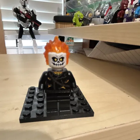 Lego Ghost Rider Minifigure Marvel RETIRED Hard To Find Spider-Man Set Figure 