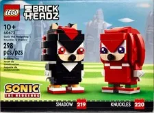 LEGO BrickHeadz Sonic Knuckles & Shadow 40672  NEW Factory Sealed, 298 Pieces