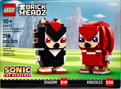 LEGO BrickHeadz Sonic Knuckles & Shadow 40672  NEW Factory Sealed, 298 Pieces