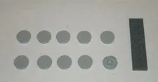 LEGO NEW 2x2 Light Bluish Grey Round Tile (10x) 6052200 Brick 14769