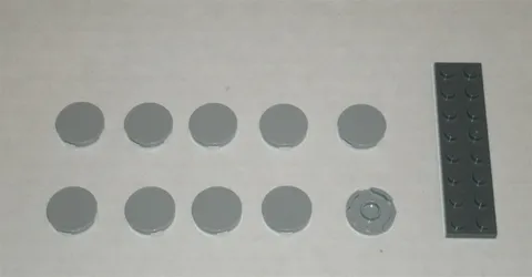 LEGO NEW 2x2 Light Bluish Grey Round Tile (10x) 6052200 Brick 14769