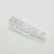 Lego Prototype Trans Clear 1x6 Slope Brick Error Test Piece Misprint