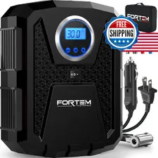 Fortem Tire Inflator Portable Air Compressor Air Pump For Car Tires And Bikes
