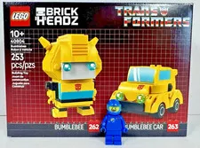 LEGO 40804 Brickheadz Transformers BumbleBee  & Car New Sealed NISB