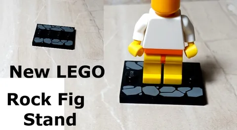 New LEGO Halloween Minifigure Stand Rock Monster Printed Stones Elf Ghoul Goblin