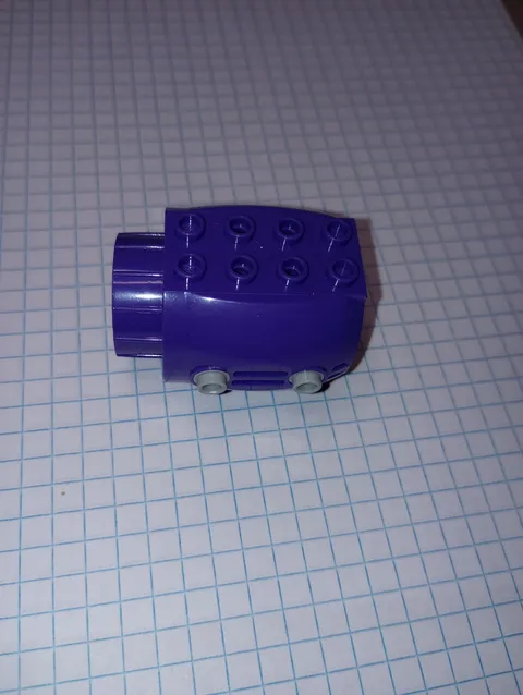 1 Dark Purple Lego Large Engine Part 43121 with 4 Gray Friction Pins WYSIWYG IRL