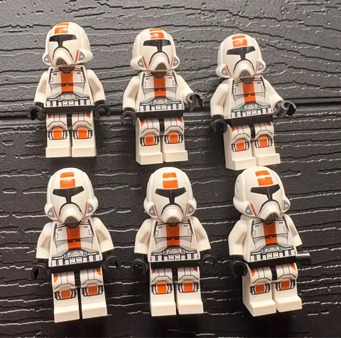 X6 LEGO Star Wars Old Republic Trooper Minifigure Lot sw0440 sw0444 75001 - 2C