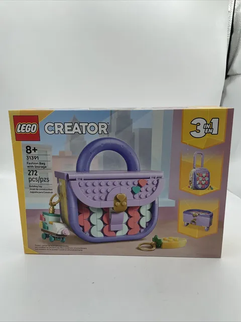 LEGO Creator 3 in 1 Art Fashion Bag with Storage - 3139 New