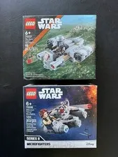 Lego Star Wars Microfighter Lot 75295 Millennium Falcon & 75321 Razor Crest