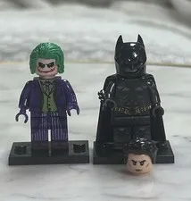 Lego Batman and Joker Custom Printed Minifigure Lot The Dark Knight