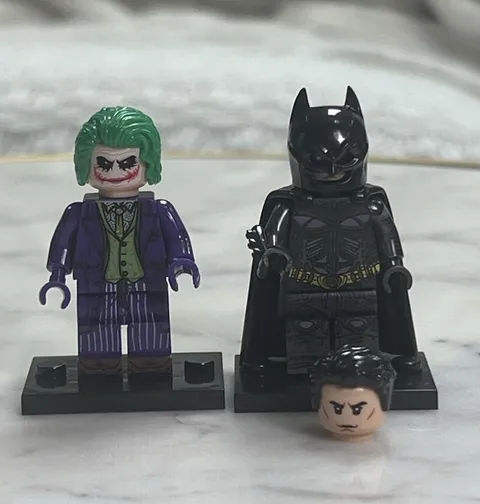 Lego Batman and Joker Custom Printed Minifigure Lot The Dark Knight