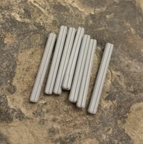 LEGO Light Bluish Gray Technic, Axle 5L. QTY 7. Part No. 32073.