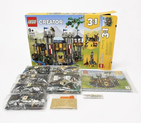 LEGO CREATOR 3 IN 1  Medieval Castle #31120 - 100% Complete - Open Box - Sorted 