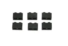 6 Lego® TRAIN Railway 9V RC 2x1 Brick with Grille Grill DARK GREY