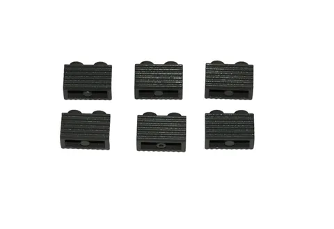 6 Lego® TRAIN Railway 9V RC 2x1 Brick with Grille Grill DARK GREY