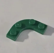 LEGO Parts - Green Plate, Round Corner 3 x 3 2 x 2 Cutout - No 68568