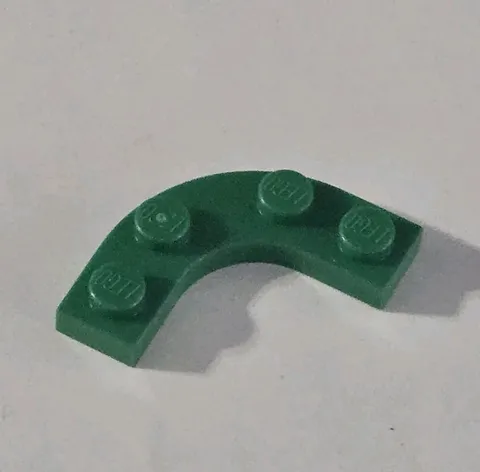 LEGO Parts - Green Plate, Round Corner 3 x 3 2 x 2 Cutout - No 68568