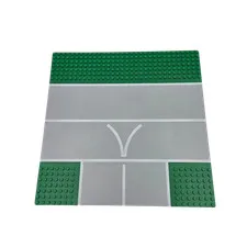 Lego® Street Base Plate GREEN Taxiway Runway 7 STUD NARROW T CROSSING