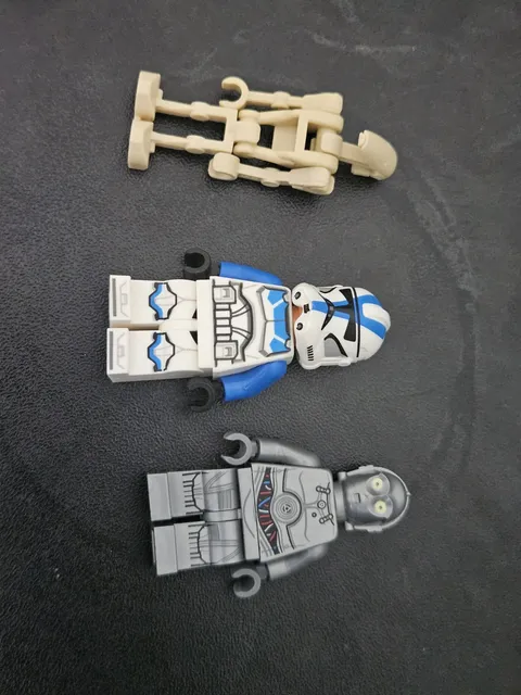 LEGO Star Wars Minifigure Lot - Clone Trooper & Battle Droid w/ Weapons