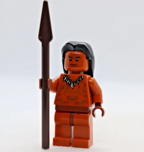 Ugha Warrior / Hair 7627 Indiana Jones LEGO® Minifigure Mini Figure