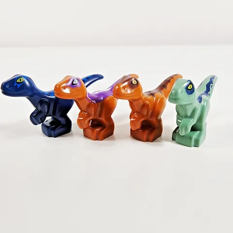 Lego Dinosaur Baby Raptor Minifigure Lot of 4 Jurassic World Velociraptor
