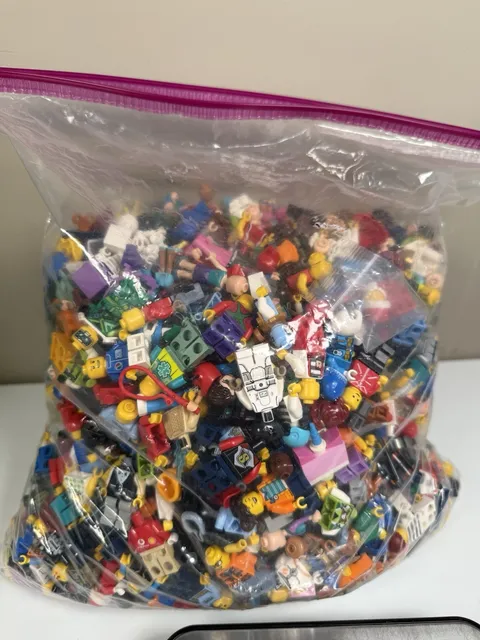 6 Lbs. of LEGO Assorted Mini-figures, Pieces, and Parts