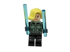 LEGO Super Heroes: Black Widow - Black Jumpsuit Yellow Hair Minifigure sh0494