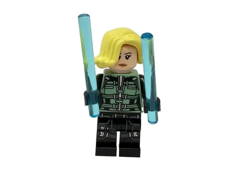 LEGO Super Heroes: Black Widow - Black Jumpsuit Yellow Hair Minifigure sh0494