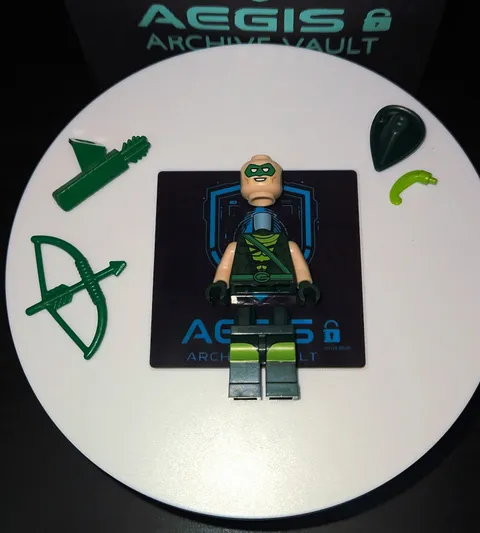 LEGO DC Green Arrow Minifigure Sh0465 Pristine Brand New Never Assembled