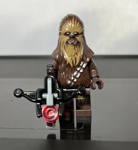 LEGO Chewbacca minifigure + bowcaster 75257 75290 75234 75339 75419 Death Star