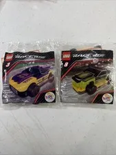 Lego Racers 3 & 8, Curve Cruiser & Sport Racer  McDonald's Happy Meal Sealed ‘09