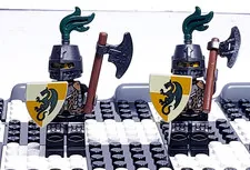 LEGO Kingdoms Castle Dragon Knight Armor with Chain Minifigures Rare  X2
