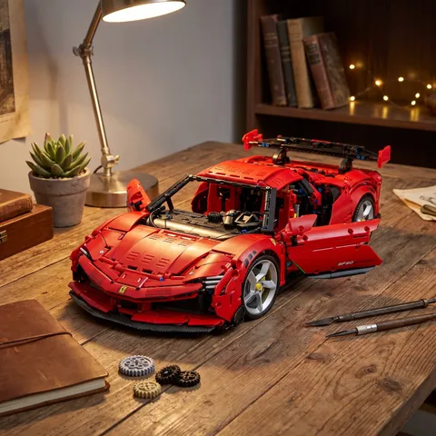 SF90 Car Building Blocks Moc Technic 42056 42232 42177 42172 42110 42115 42126 Set