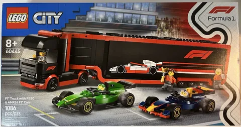 LEGO CITY: F1 Truck with RB20 & AMR24 F1 Cars (60445)
