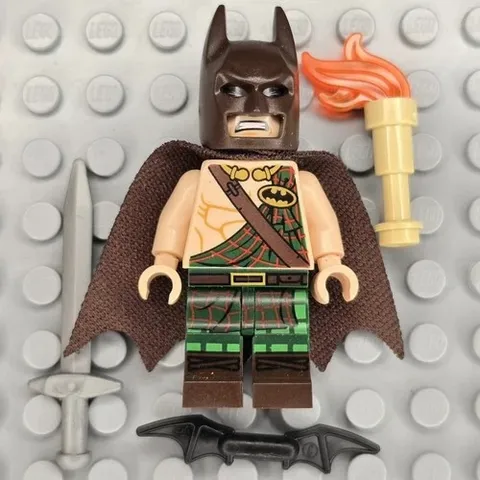 The Lego Batman Movie DC Super Heroes SH0304 Tartan Batman minifigure + accessor