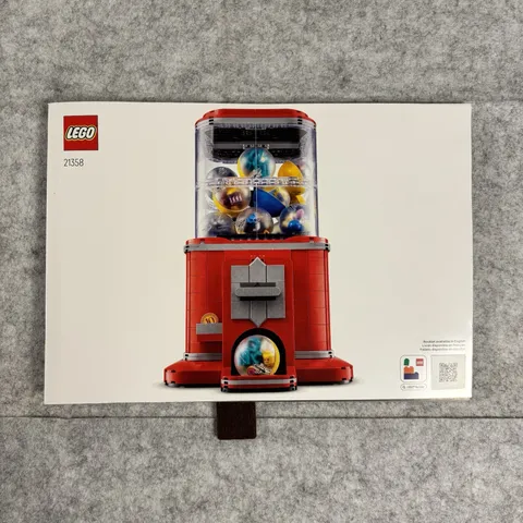 Lego Instruction Booklet Manual ONLY - Ideas - Vending / Gumball Machine - 21358